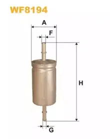 WF8194 WIX FILTERS Топливный фильтр WF8194 WIX FILTERS Топливный фильтр