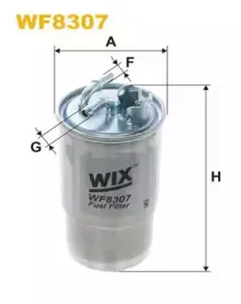 WF8307 WIX FILTERS Топливный фильтр WF8307 WIX FILTERS Топливный фильтр