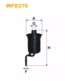 WF8376 WIX FILTERS Топливный фильтр WF8376 WIX FILTERS Топливный фильтр