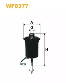 WF8377 WIX FILTERS Топливный фильтр WF8377 WIX FILTERS Топливный фильтр