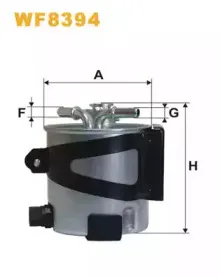 WF8394 WIX FILTERS Топливный фильтр WF8394 WIX FILTERS Топливный фильтр