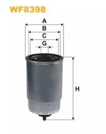 WF8398 WIX FILTERS Топливный фильтр WF8398 WIX FILTERS Топливный фильтр