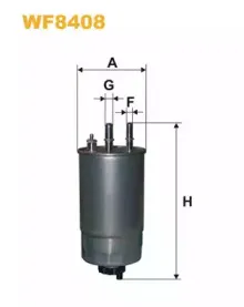 WF8408 WIX FILTERS Топливный фильтр WF8408 WIX FILTERS Топливный фильтр