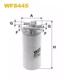 WF8445 WIX FILTERS Топливный фильтр WF8445 WIX FILTERS Топливный фильтр