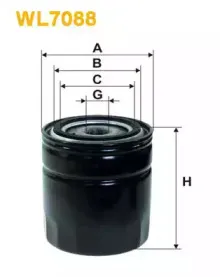 WL7088 WIX FILTERS Масляный фильтр WL7088 WIX FILTERS Масляный фильтр