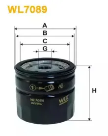WL7089 WIX FILTERS Масляный фильтр WL7089 WIX FILTERS Масляный фильтр