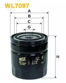 WL7097 WIX FILTERS Масляный фильтр WL7097 WIX FILTERS Масляный фильтр