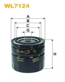 WL7124 WIX FILTERS Масляный фильтр WL7124 WIX FILTERS Масляный фильтр