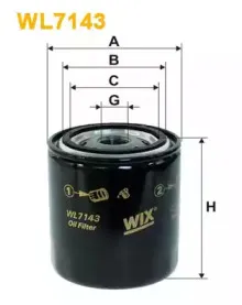 WL7143 WIX FILTERS Масляный фильтр WL7143 WIX FILTERS Масляный фильтр
