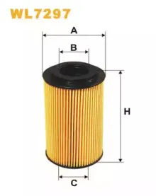 WL7297 WIX FILTERS Масляный фильтр WL7297 WIX FILTERS Масляный фильтр