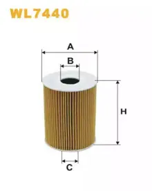 WL7440 WIX FILTERS Масляный фильтр WL7440 WIX FILTERS Масляный фильтр