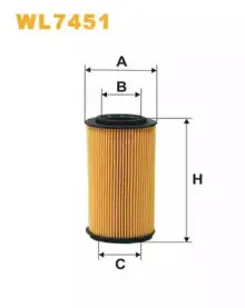WL7451 WIX FILTERS Масляный фильтр WL7451 WIX FILTERS Масляный фильтр