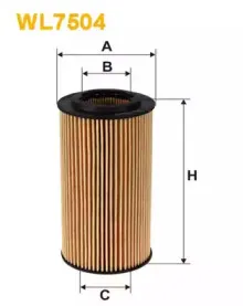 WL7504 WIX FILTERS Масляный фильтр WL7504 WIX FILTERS Масляный фильтр