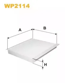 WP2114 WIX FILTERS Фильтр, воздух во внутренном пространстве WP2114 WIX FILTERS Фильтр, воздух во внутренном пространстве