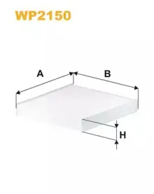 WP2150 WIX FILTERS Фильтр, воздух во внутренном пространстве WP2150 WIX FILTERS Фильтр, воздух во внутренном пространстве