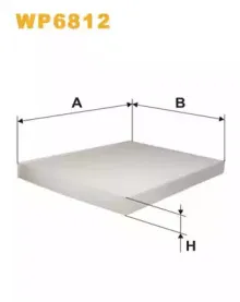 WP6812 WIX FILTERS Фильтр, воздух во внутренном пространстве WP6812 WIX FILTERS Фильтр, воздух во внутренном пространстве