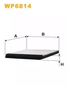WP6814 WIX FILTERS Фильтр, воздух во внутренном пространстве WP6814 WIX FILTERS Фильтр, воздух во внутренном пространстве