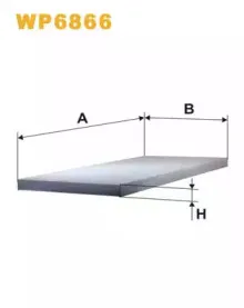 WP6866 WIX FILTERS Фильтр, воздух во внутренном пространстве WP6866 WIX FILTERS Фильтр, воздух во внутренном пространстве