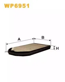 WP6951 WIX FILTERS Фильтр, воздух во внутренном пространстве WP6951 WIX FILTERS Фильтр, воздух во внутренном пространстве