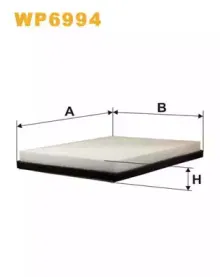 WP6994 WIX FILTERS Фильтр, воздух во внутренном пространстве WP6994 WIX FILTERS Фильтр, воздух во внутренном пространстве