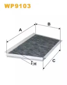 WP9103 WIX FILTERS Фильтр, воздух во внутренном пространстве WP9103 WIX FILTERS Фильтр, воздух во внутренном пространстве