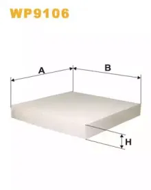 WP9106 WIX FILTERS Фильтр, воздух во внутренном пространстве WP9106 WIX FILTERS Фильтр, воздух во внутренном пространстве