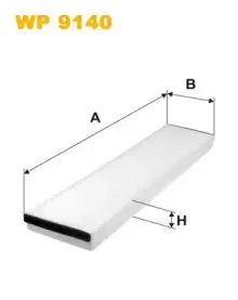 WP9140 WIX FILTERS Фильтр, воздух во внутренном пространстве WP9140 WIX FILTERS Фильтр, воздух во внутренном пространстве