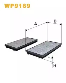 WP9169 WIX FILTERS Фильтр, воздух во внутренном пространстве WP9169 WIX FILTERS Фильтр, воздух во внутренном пространстве