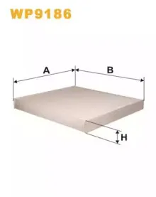 WP9186 WIX FILTERS Фильтр, воздух во внутренном пространстве WP9186 WIX FILTERS Фильтр, воздух во внутренном пространстве