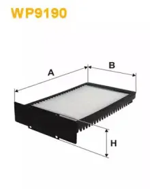 WP9190 WIX FILTERS Фильтр, воздух во внутренном пространстве WP9190 WIX FILTERS Фильтр, воздух во внутренном пространстве