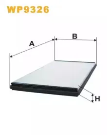 WP9326 WIX FILTERS Фильтр, воздух во внутренном пространстве WP9326 WIX FILTERS Фильтр, воздух во внутренном пространстве