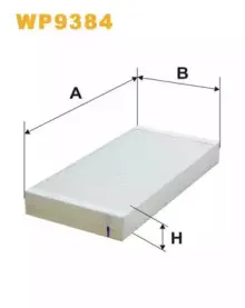 WP9384 WIX FILTERS Фильтр, воздух во внутренном пространстве WP9384 WIX FILTERS Фильтр, воздух во внутренном пространстве