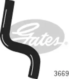 3669 GATES Шланг радиатора 3669 GATES Шланг радиатора