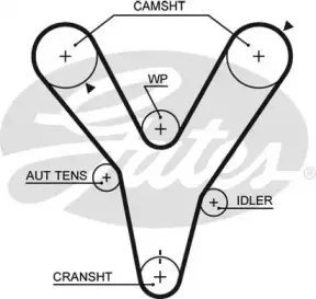 5584XS GATES Ремень ГРМ 5584XS GATES Ремень ГРМ
