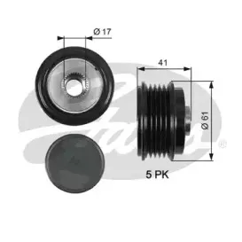 OAP7173 GATES Механизм свободного хода генератора OAP7173 GATES Механизм свободного хода генератора