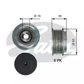 OAP7217 GATES Механизм свободного хода генератора OAP7217 GATES Механизм свободного хода генератора