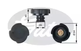 RC204 GATES Крышка, резервуар охлаждающей жидкости RC204 GATES Крышка, резервуар охлаждающей жидкости