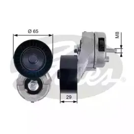 T38356 GATES Натяжной ролик, поликлиновойремень T38356 GATES Натяжной ролик, поликлиновойремень