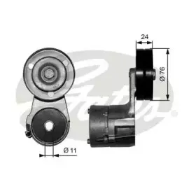 T38562 GATES Натяжитель ремня, клиновой зубча T38562 GATES Натяжитель ремня, клиновой зубча