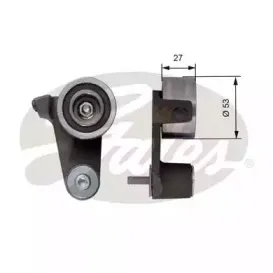 T41165 GATES Натяжной ролик, ремень ГРМ T41165 GATES Натяжной ролик, ремень ГРМ