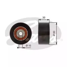T42162 GATES Паразитный / Ведущий ролик, зубчатый ремень T42162 GATES Паразитный / Ведущий ролик, зубчатый ремень