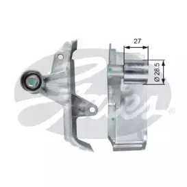 T42313 GATES Паразитный / Ведущий ролик, зубчатый ремень T42313 GATES Паразитный / Ведущий ролик, зубчатый ремень