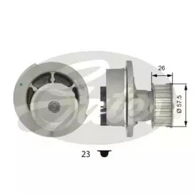 WP0046 GATES Водяной насос WP0046 GATES Водяной насос