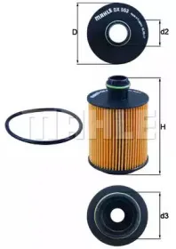 OX 553D KNECHT Масляный фильтр OX 553D KNECHT Масляный фильтр