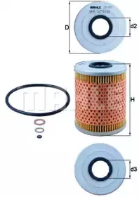 OX 187D KNECHT Масляный фильтр OX 187D KNECHT Масляный фильтр