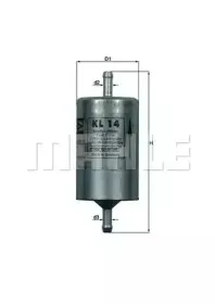 KL 14 KNECHT Топливный фильтр KL 14 KNECHT Топливный фильтр