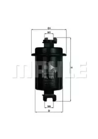 KL 123 KNECHT Топливный фильтр KL 123 KNECHT Топливный фильтр