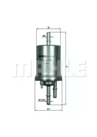 KL1563 KNECHT Топливный фильтр KL1563 KNECHT Топливный фильтр