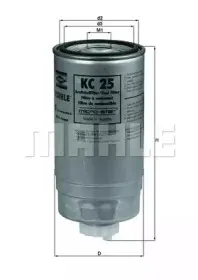 KC 25 KNECHT Топливный фильтр KC 25 KNECHT Топливный фильтр