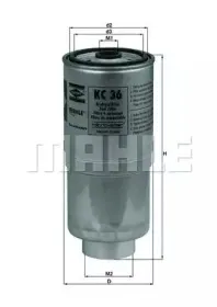 KC 36 KNECHT Топливный фильтр KC 36 KNECHT Топливный фильтр